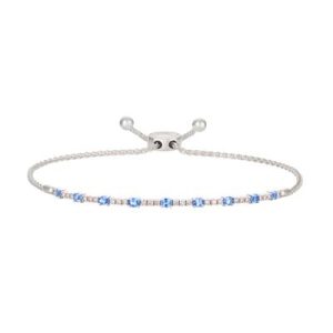 Le Vian® 14K Vanilla Gold® Blueberry Sapphire™ 1 1/2 cts. Adjustable Bracelet with Nude Diamonds™ 3/4 cts.