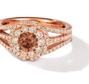 Le Vian® Ring featuring 3/8 cts. Chocolate Diamonds® , 3/4 cts. Nude Diamonds™ set in 14K Strawberry Gold®
