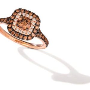 Le Vian® Ring featuring 7/8 cts. Chocolate Diamonds® , 1/8 cts. Nude Diamonds™ set in 14K Strawberry Gold®