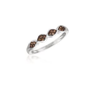 Le Vian Chocolatier® Ring featuring 1/8 cts. Chocolate Diamonds® set in 14K Vanilla Gold®