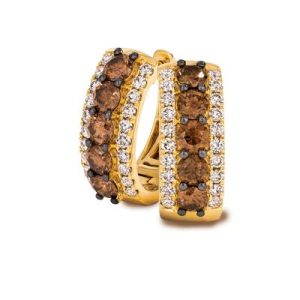 Le Vian® Earrings featuring 1 3/4 cts. Chocolate Diamonds® , 5/8 cts. Nude Diamonds™ set in 14K Honey Gold™