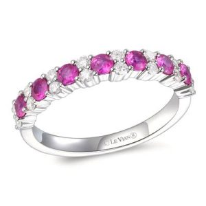 Le Vian® Ring featuring 1/2 cts. Passion Ruby™, 1/4 cts. Vanilla Diamonds® set in 14K Vanilla Gold®