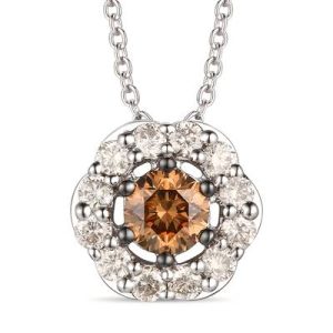 Le Vian® Pendant featuring 1/3 cts. Chocolate Diamonds® , 1/4 cts. Nude Diamonds™ set in 14K Vanilla Gold®