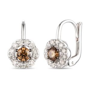 Le Vian® Earrings featuring 3/8 cts. Chocolate Diamonds® , 3/8 cts. Nude Diamonds™ set in 14K Vanilla Gold®