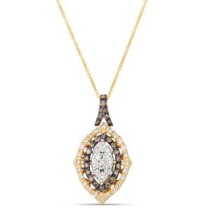Le Vian® Pendant featuring 5/8 cts. Nude Diamonds™ , 1/4 cts. Chocolate Diamonds® set in 14K Two Tone Gold