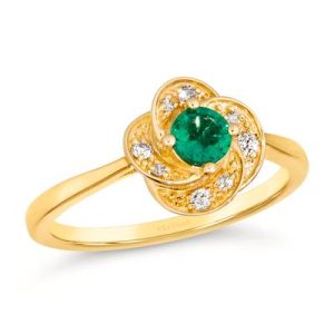 Le Vian® Ring featuring 1/4 cts. Costa Smeralda Emeralds™, 1/10 cts. Nude Diamonds™ set in 14K Honey Gold™