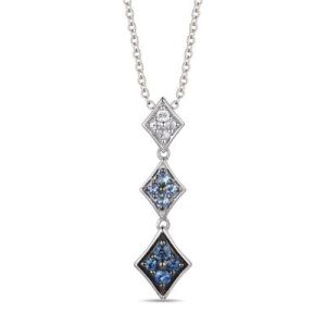 Le Vian Ombre Pendant featuring 1/5 cts. Denim Ombré®, 1/20 cts. White Sapphire, set in 14K Vanilla Gold®