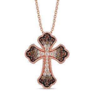 Le Vian Ombre Pendant featuring 1/2 cts. Chocolate Ombré Diamonds® set in 14K Strawberry Gold®