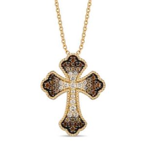 Le Vian Ombre Pendant featuring 1/2 cts. Chocolate Ombré Diamonds® set in 14K Honey Gold™
