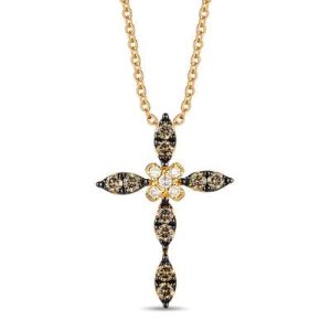 Le Vian® Pendant featuring 1/20 cts. Nude Diamonds™ , 1/3 cts. Chocolate Diamonds® set in 14K Honey Gold™