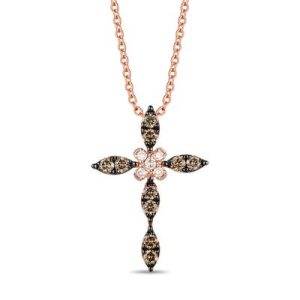 Le Vian® Pendant featuring 1/20 cts. Nude Diamonds™ , 1/3 cts. Chocolate Diamonds® set in 14K Strawberry Gold®