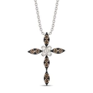 Le Vian® Pendant featuring 1/20 cts. Nude Diamonds™ , 1/3 cts. Chocolate Diamonds® set in 14K Vanilla Gold®