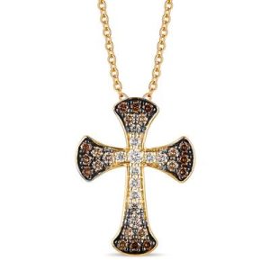 Le Vian Ombre Pendant featuring 1/2 cts. Chocolate Ombré Diamonds® set in 14K Honey Gold™