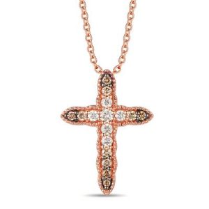 Le Vian Ombre Pendant featuring 1/3 cts. Chocolate Ombré Diamonds® set in 14K Strawberry Gold®
