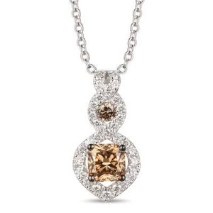Le Vian Chocolatier® Pendant featuring 1/3 cts. Chocolate Diamonds® , 1/6 cts. Vanilla Diamonds® set in 14K Vanilla Gold®
