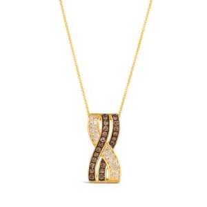 Le Vian® Pendant featuring 1/3 cts. Chocolate Diamonds® , 1/4 cts. Nude Diamonds™ set in 14K Honey Gold™