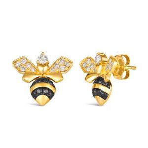 Le Vian® Earrings featuring 1/3 cts. Nude Diamonds™ , 1/4 cts. Blackberry Diamonds® set in 14K Honey Gold™