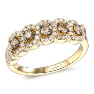 Le Vian Chocolatier® Ring featuring 3/8 cts. Chocolate Diamonds® , 1/3 cts. Vanilla Diamonds® set in 14K Honey Gold™