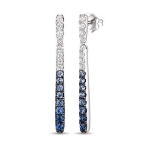 Le Vian Ombre Earrings featuring 1/2 cts. Denim Ombré®, 1/3 cts. White Sapphire, set in 14K Vanilla Gold®