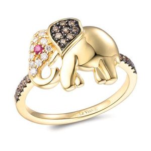 Le Vian® Ring featuring cts. Passion Ruby™, 1/10 cts. Nude Diamonds™ , 1/6 cts. Chocolate Diamonds® set in 14K Honey Gold™