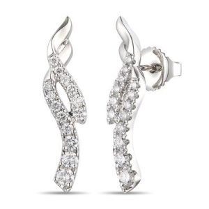 Le Vian Couture® Earrings featuring 3/8 cts. Vanilla Diamonds® set in P95