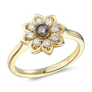 Le Vian® Ring featuring 1/10 cts. Chocolate Diamonds® , 1/3 cts. Nude Diamonds™ set in 14K Honey Gold™