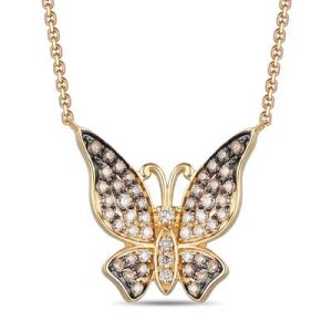 Le Vian Ombre Necklace featuring 3/8 cts. Chocolate Ombré Diamonds® set in 14K Honey Gold™