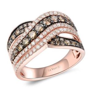 Le Vian® Ring featuring 7/8 cts. Chocolate Diamonds® , 1/2 cts. Nude Diamonds™ set in 14K Honey Gold™