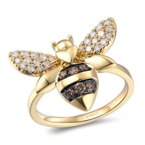 Le Vian® Ring featuring 1/5 cts. Chocolate Diamonds® , 1/3 cts. Nude Diamonds™ set in 14K Honey Gold™