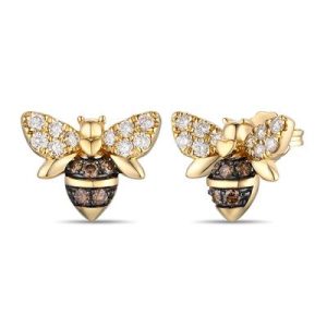 Le Vian® Earrings featuring 1/5 cts. Chocolate Diamonds® , 1/3 cts. Nude Diamonds™ set in 14K Honey Gold™