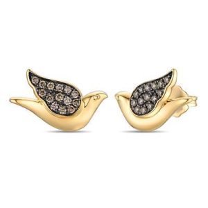 Le Vian Chocolatier® Earrings featuring 1/4 cts. Chocolate Diamonds® set in 14K Honey Gold™