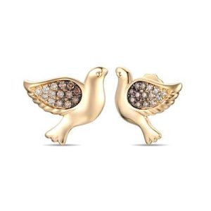 Le Vian Ombre Earrings featuring 1/4 cts. Chocolate Ombré Diamonds® set in 14K Honey Gold™