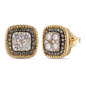 Le Vian® Earrings featuring 3/4 cts. Nude Diamonds™ , 1/3 cts. Chocolate Diamonds® set in 14K Honey Gold™