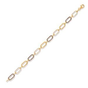 Le Vian® Bracelet featuring 5/8 cts. Chocolate Diamonds®, 1/2 cts. Nude Diamonds™ set in 14K Honey Gold™
