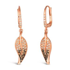 Le Vian Couture® Earrings featuring 1/2 cts. Chocolate Ombré Diamonds® set in 18K Strawberry Gold®