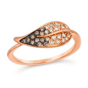 Le Vian Couture® Ring featuring 1/5 cts. Chocolate Ombré Diamonds® set in 18K Strawberry Gold®