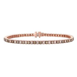 Le Vian® Bracelet featuring 1 3/4 cts. Chocolate Diamonds® , 1 3/4 cts. Nude Diamonds™ set in 14K Strawberry Gold®
