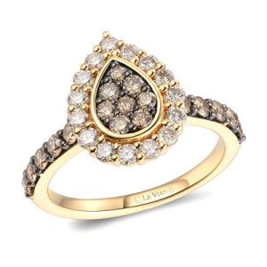 Le Vian® Ring featuring 5/8 cts. Chocolate Diamonds® , 1/2 cts. Nude Diamonds™ set in 14K Honey Gold™