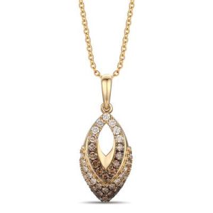 Le Vian Ombre Pendant featuring 1/2 cts. Chocolate Ombré Diamonds® set in 14K Honey Gold™