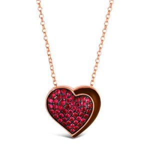 Godiva x Le Vian Pendant featuring 7/8 cts. Passion Ruby™, Enamel, set in 14K Strawberry Gold®