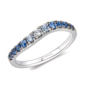 Le Vian® Ring featuring 3/8 cts. Denim Ombré®, 1/15 cts. White Sapphire, set in 14K Vanilla Gold®