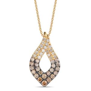Le Vian Ombre Pendant featuring 1 cts. Chocolate Ombré Diamonds® set in 14K Honey Gold™