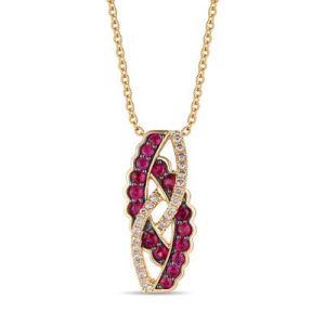 Le Vian® Pendant featuring 1/3 cts. Passion Ruby™, 1/10 cts. Nude Diamonds™ set in 14K Honey Gold™