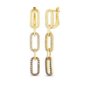 Le Vian® Earrings featuring 1/3 cts. Chocolate Diamonds®, 1/3 cts. Nude Diamonds™ set in 14K Honey Gold™