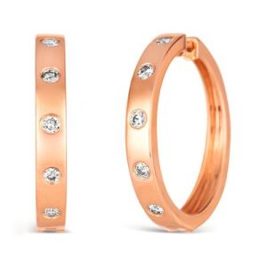 Le Vian® Earrings featuring 3/8 cts. Vanilla Diamonds® set in 14K Strawberry Gold®