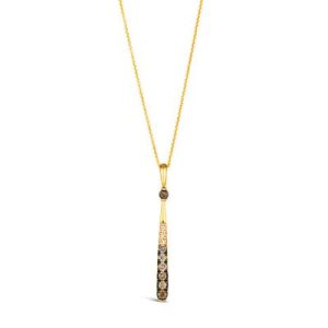 Le Vian Ombre Pendant featuring 3/8 cts. Chocolate Ombré Diamonds® set in 14K Honey Gold™