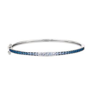 Le Vian Ombre Bangle featuring 1 cts. Denim Ombré®, 1/2 cts. White Sapphire, set in 14K Vanilla Gold®
