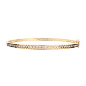 Le Vian Ombre Bangle featuring 1 cts. Chocolate Ombré Diamonds® set in 14K Honey Gold™