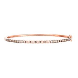Le Vian Ombre Bangle featuring 1 cts. Chocolate Ombré Diamonds® set in 14K Strawberry Gold®