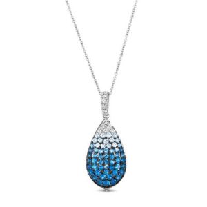 Le Vian Ombre Pendant featuring 1 cts. Denim Ombré®, 1/5 cts. White Sapphire, set in 14K Vanilla Gold®